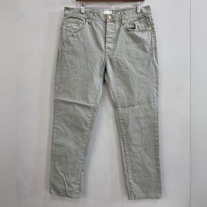 Sid Mashburn Pants Men's Size 35 Gray Canvas Button Fly Cotton Pocket